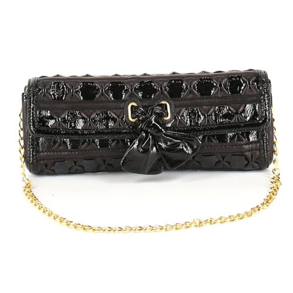 Isabella Fiore Black Clutch purse bag RARE